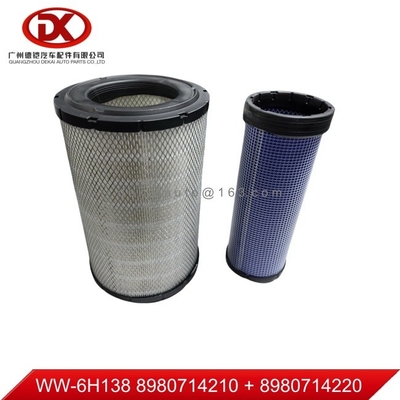 Filtro de ar 8980714210 Peças para motores de camiões ISUZU 4HK1 6HH1 8980714220