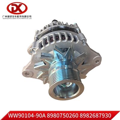 Alternador 24V 80A 8980750260 8982687930 8 98075026 0 8 98268793 0 para ISUZU 700P 4HK1 Peças para camiões