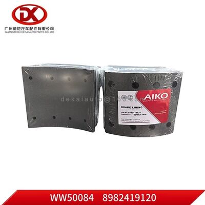 Revestimento de travões 8982054540 8982393470 8982419120 ISUZU NQR90 Peças para camiões